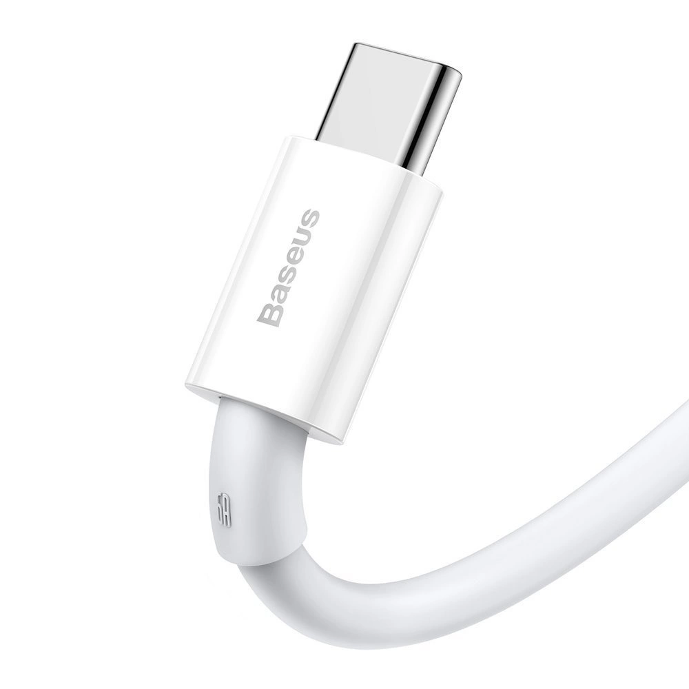 baseus superior series fast charging data cable usb to type c 66w 2m white catys a02 6