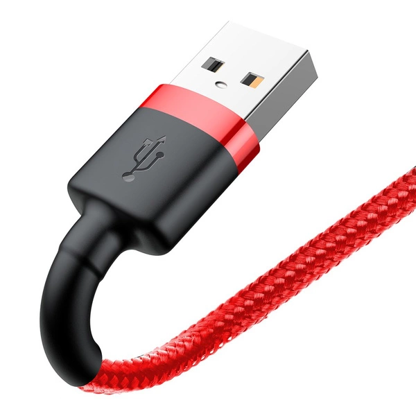 cable usb baseus cafule lightning pour iphone qc 3 0 05 m 24 a rouge calklf a09 7