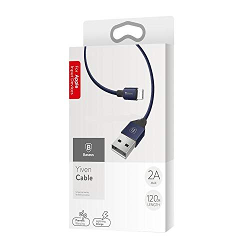 cable usb usb vers lightning baseus yiven avec tresse 1 2m bleu calyw 13 2