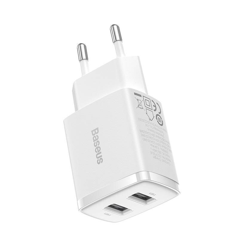 chargeur mural compact baseus avec 2 prises usb 10 5w ccxj010202 1