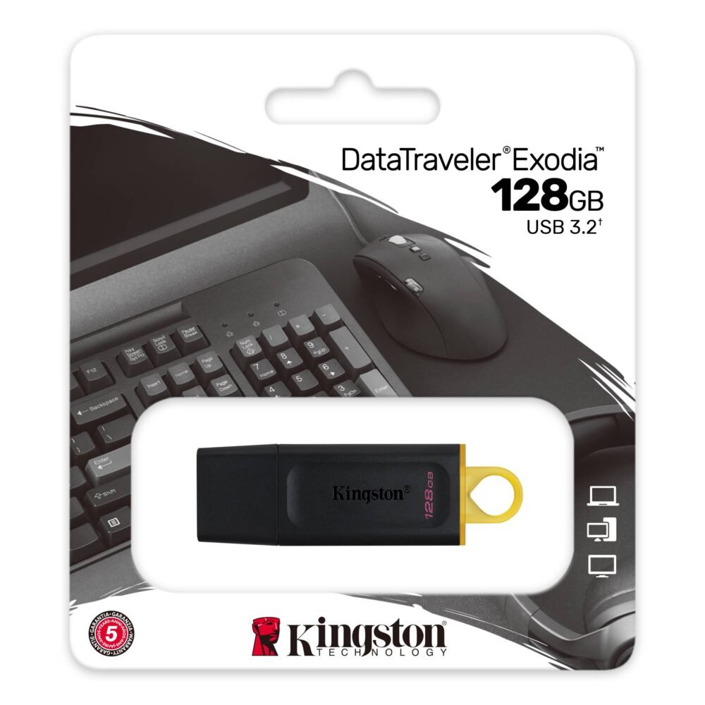 cle usb kingston datatraveler exodia usb type a 3 2 128 go gen 1 dtx 128gb 2