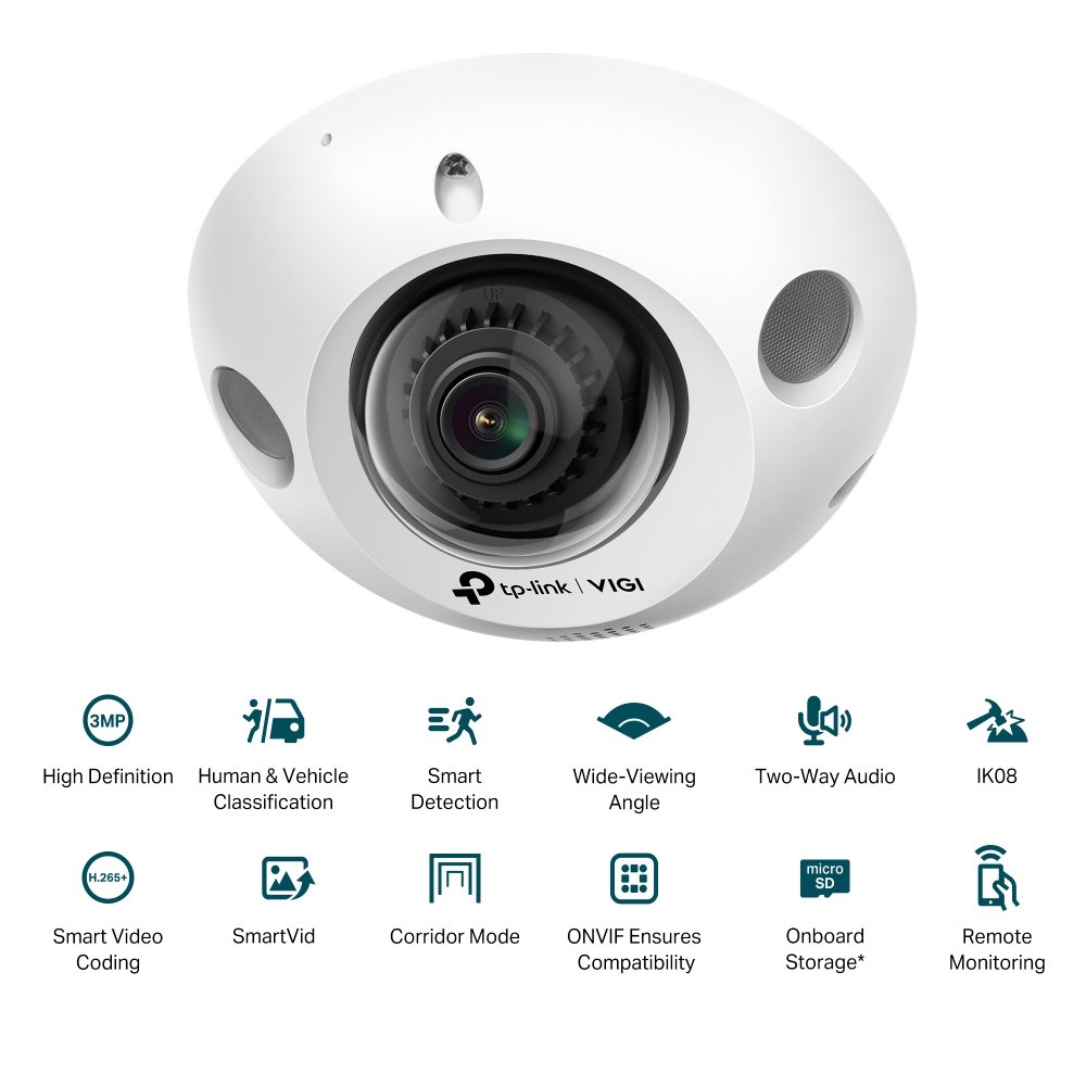 vigi 3mp ir mini dome network camera vigi c230i mini 9