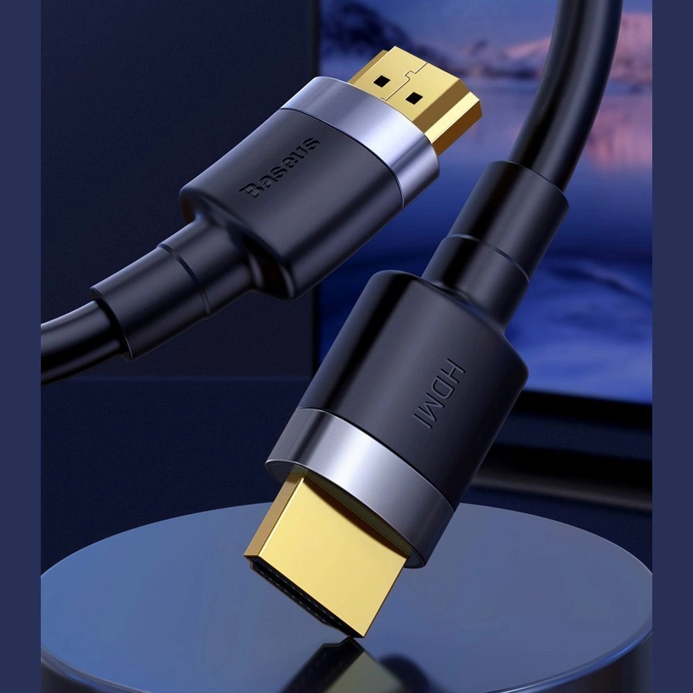 baseus cable adapteur 2m cafule 4k hdmi male vers 4k hdmi male noir cadklf f01 5