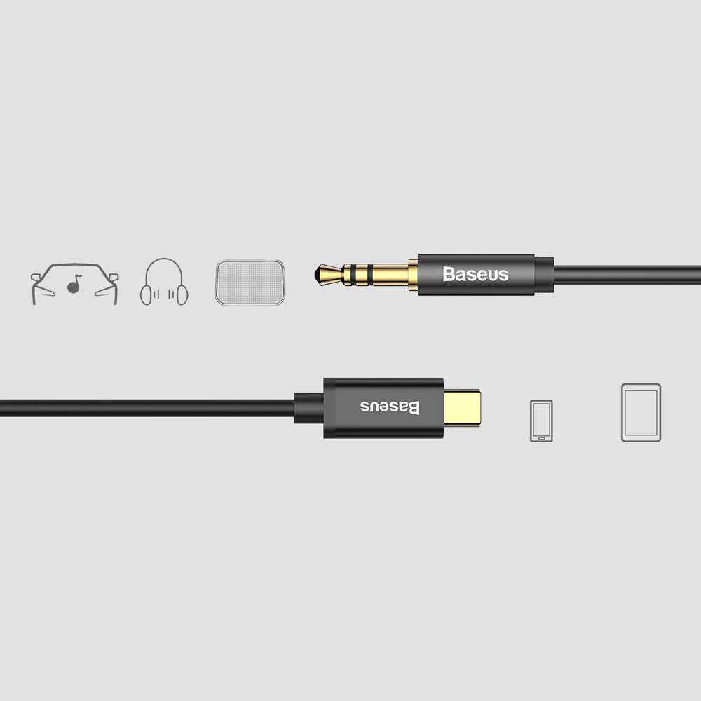 baseus cable audio m01 de type c male vers 35 male noir cam01 01 4