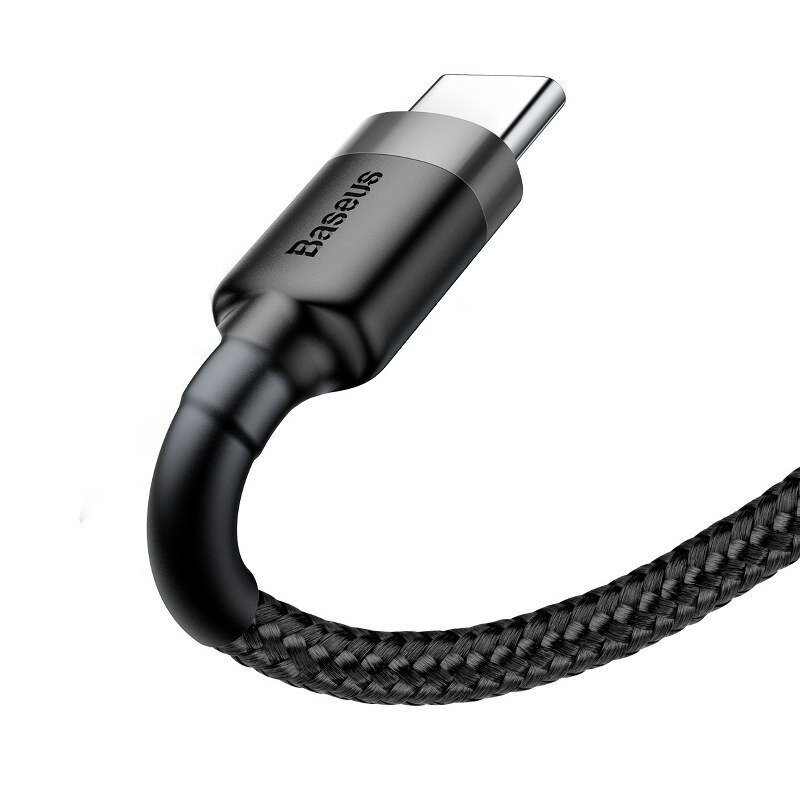 baseus cable usb c 3a 0 5 m black and grey catklf ag1 4