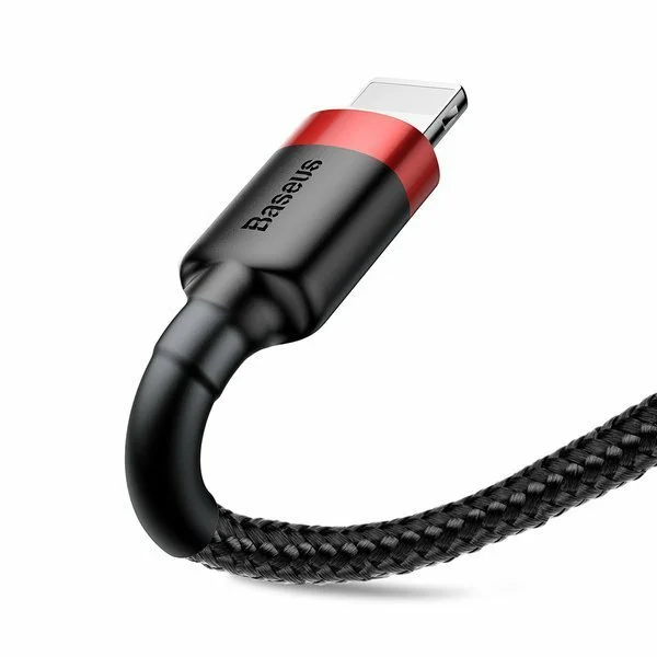 baseus cable usb for lightning 1 5a 2m black red calklf c19 4