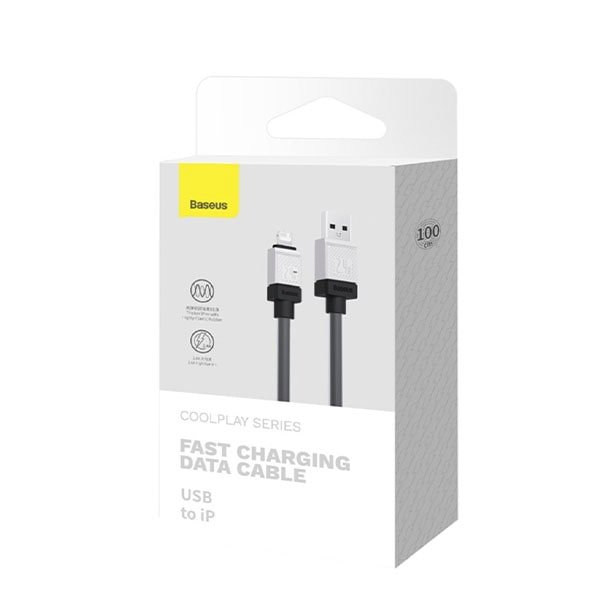 baseus cable usb lightning 1m 24a black cakw000401 2