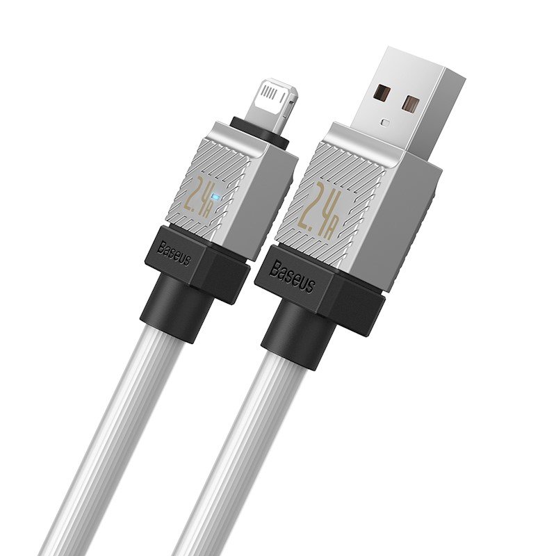 baseus cable usb lightning 1m 24a white cakw000402 2