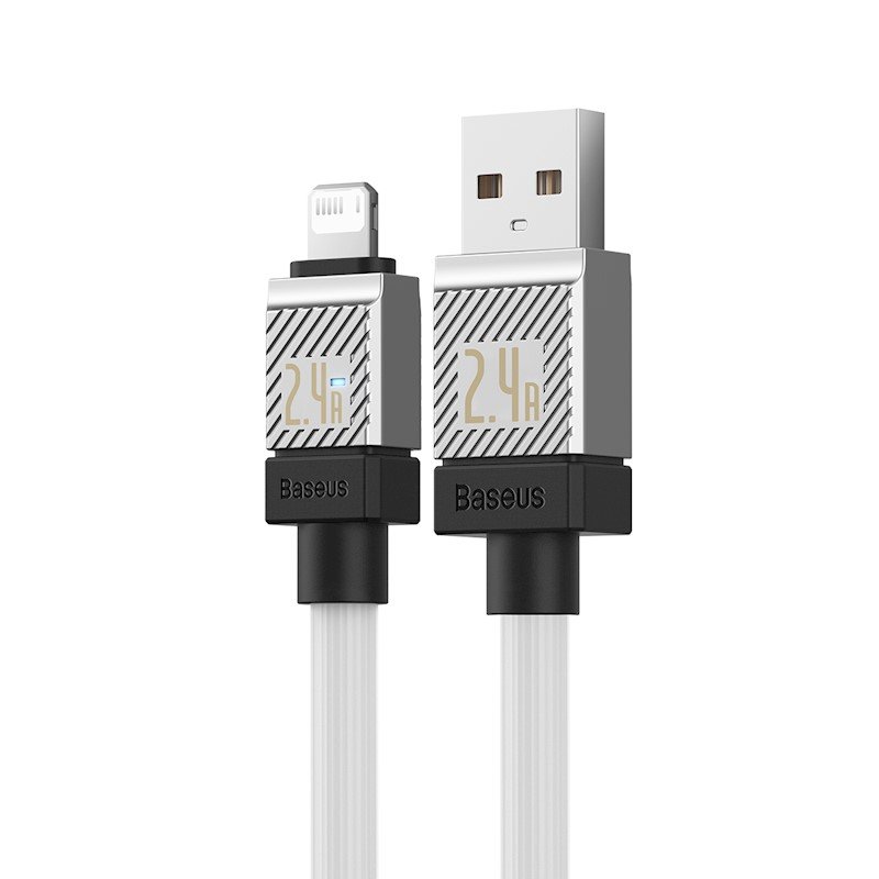 baseus cable usb lightning 1m 24a white cakw000402 3