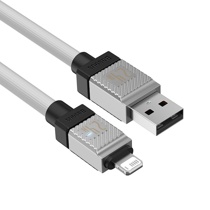 baseus cable usb lightning 1m 24a white cakw000402 4