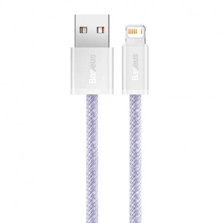 baseus cable usb lightning 2 4a 1m violet cald040005 3