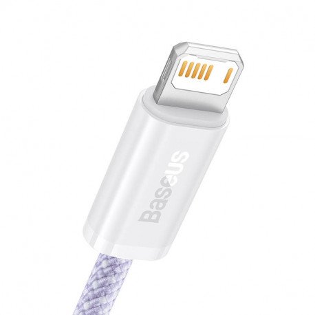 baseus cable usb lightning 2 4a 1m violet cald040005 4