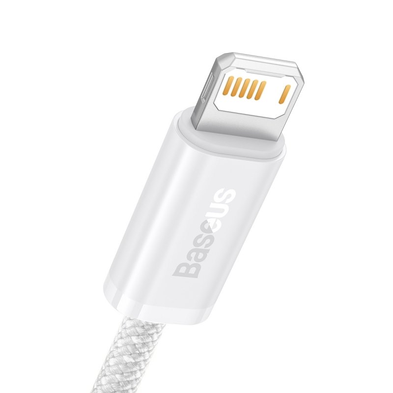 baseus cable usb lightning 2 4a 1m white cald000402 4