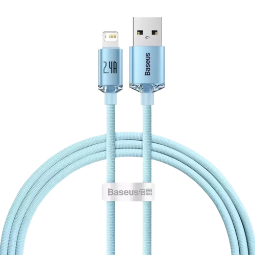 baseus cable usb lightning 24a 12m blue cajy001103 1