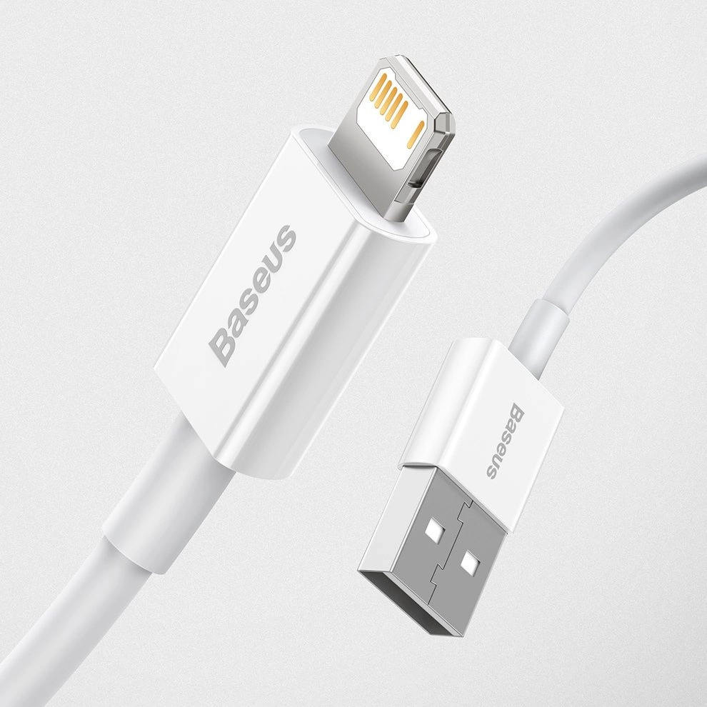 baseus cable usb lightning 24a 15 m blanc calys b02 2