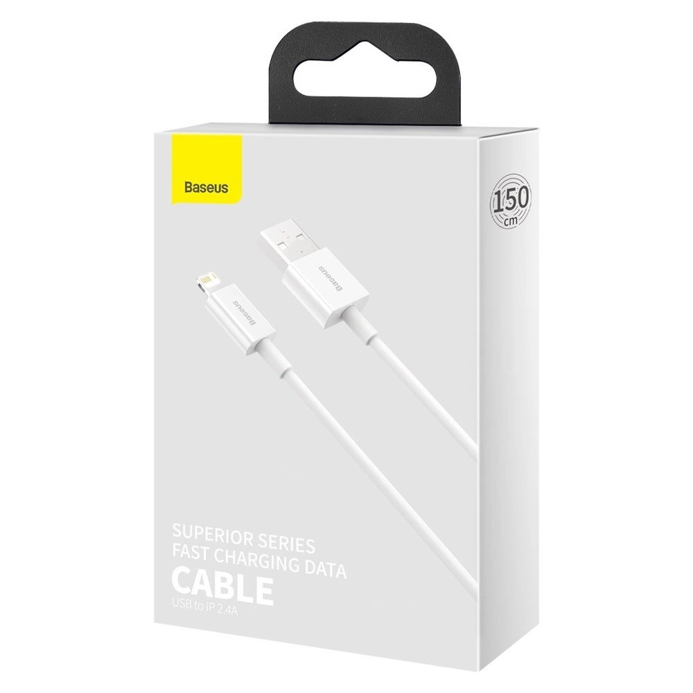 baseus cable usb lightning 24a 15 m blanc calys b02 6