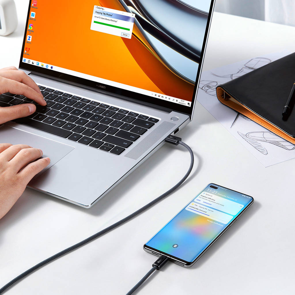 baseus cable usb to type c 100w 1m gray cald000616 3
