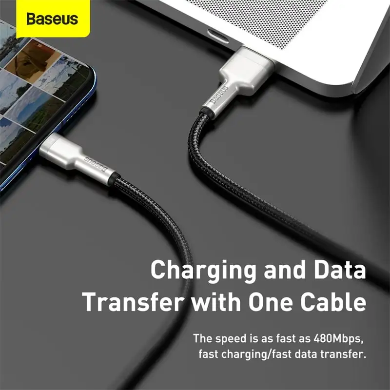 baseus cable usb to type c 66w 1m black black cakf000101 5