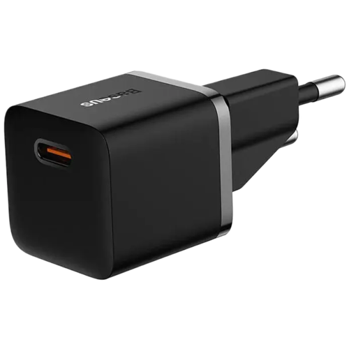 baseus mini chargeur 1c 20w ue noir ccgn050101 2