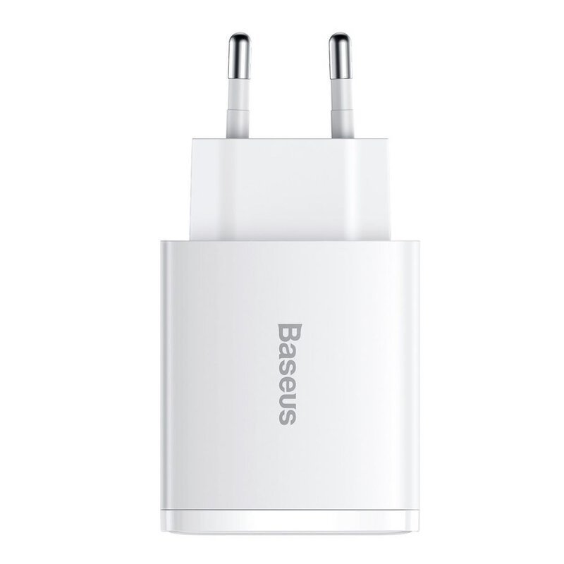 chargeur rapide compact baseus 2uc 30w eu blanc ccxj e02 7