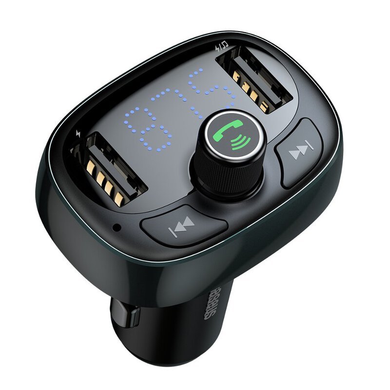 transmetteur fm pour voiture baseus avec usb bluetooth microsd noir ccall tm01 5