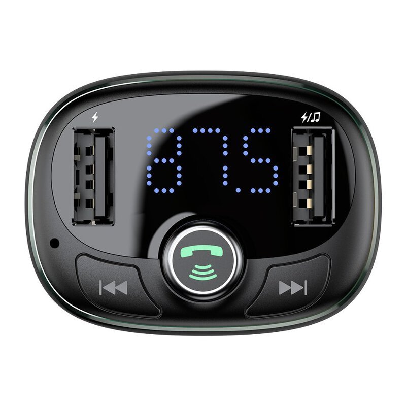 transmetteur fm pour voiture baseus avec usb bluetooth microsd noir ccall tm01 6