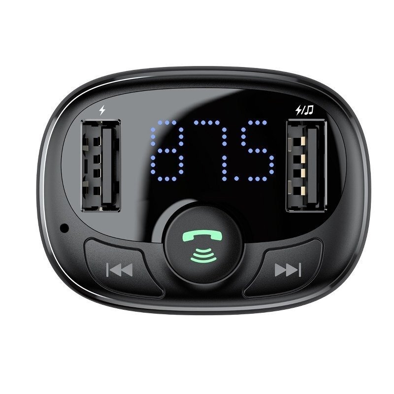 transmetteur fm pour voiture baseus avec usb noir cctm 01 7