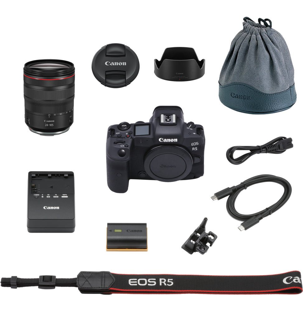 appareil photo hybride canon eos r5 objectif rf 24 105 mm f4l is usm 4147c016aa 3