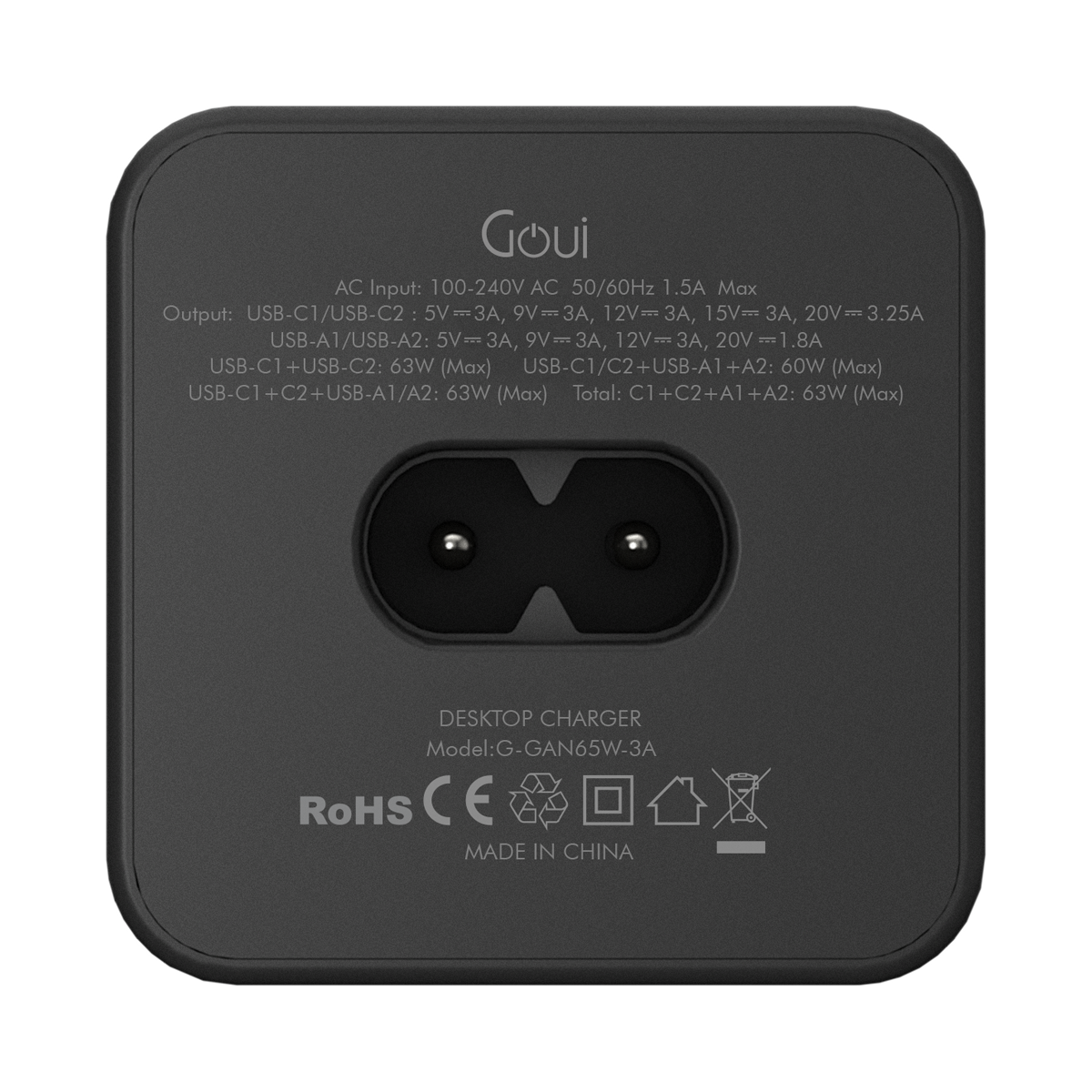 goui tank desktop charger 65w with 3 pin eu plug power codetank 65w 4