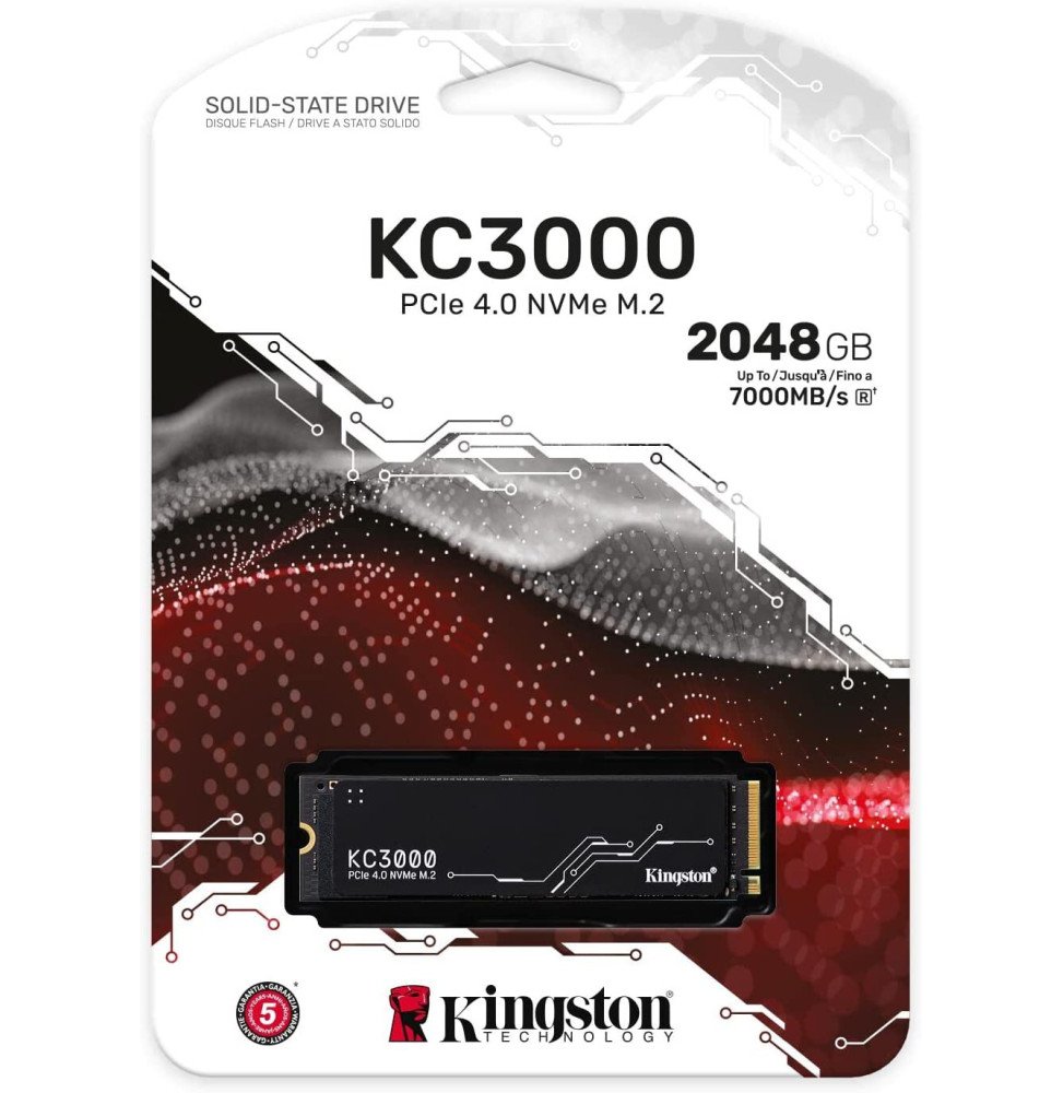 disque dur interne ssd kingston kc3000 m2 2048 go pci express 40 3d tlc nvme skc3000d 2048g (1)