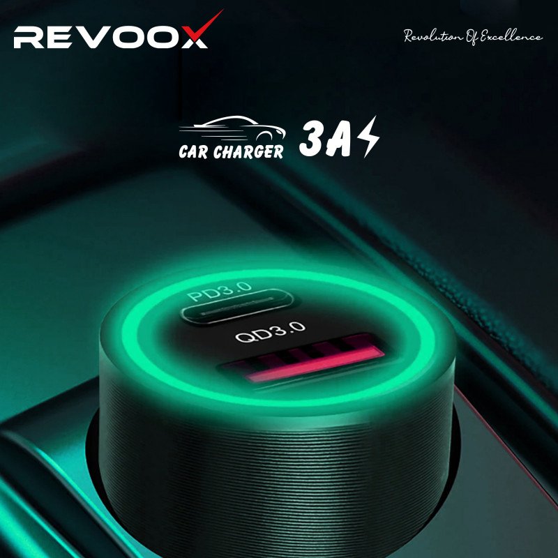 revoox car charger type c usb 15w rcc p01 1