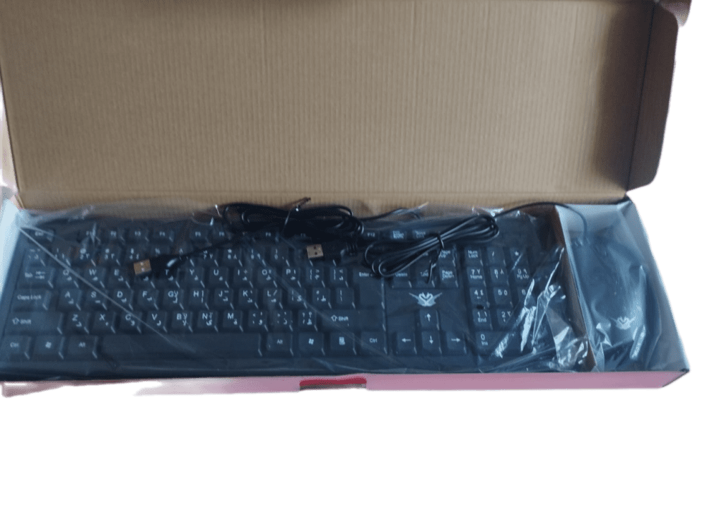 clavier et souris filaire ergonomique km888 1