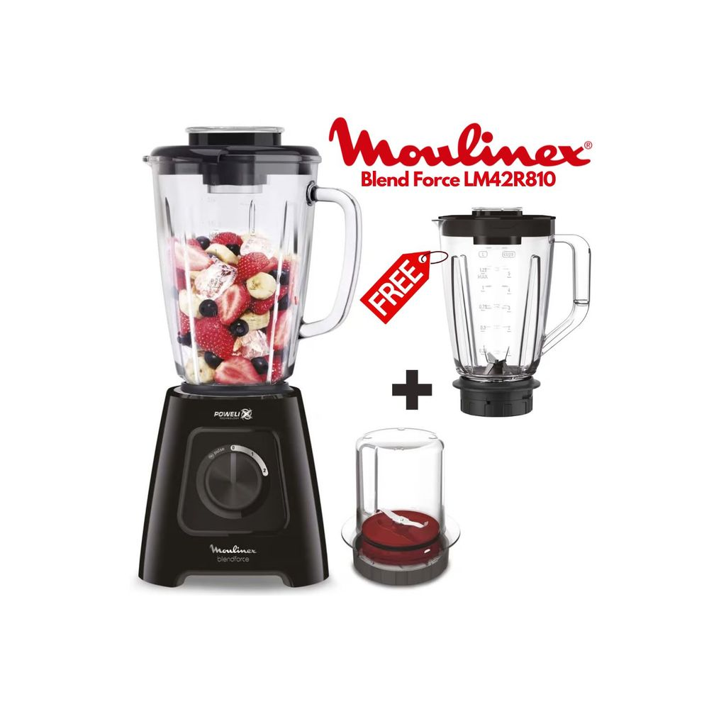 blender moulinex blendforce 1 75l 600w 2 bol x lm42r810 prix maroc