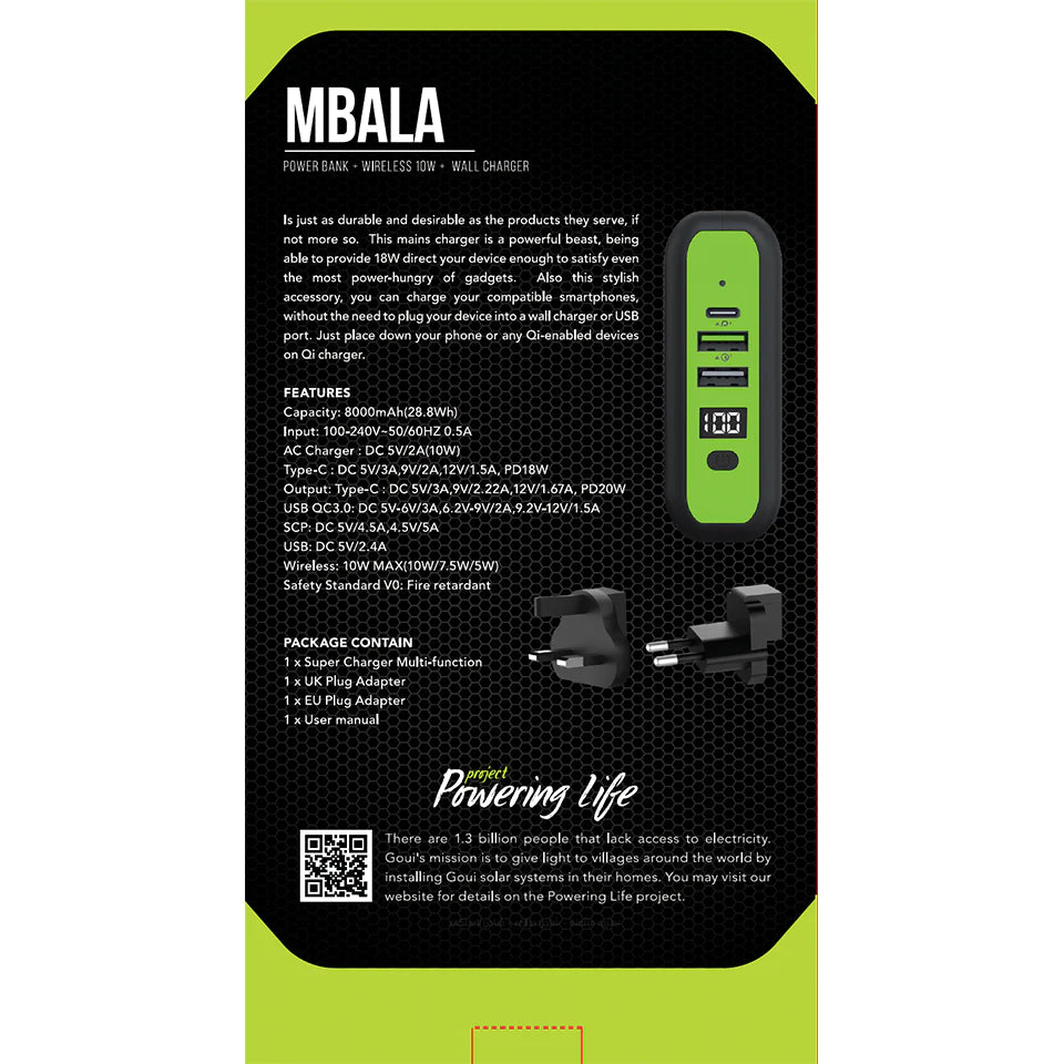 goui mbala qi chargeur chargeur sans fil power bank 8000 mah blackg k twireless prix maroc 8