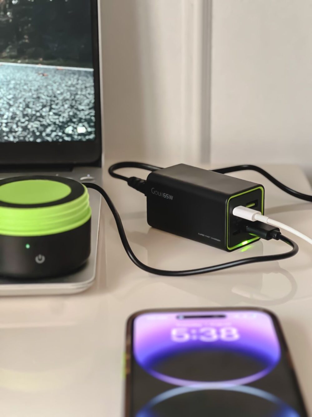 goui tank chargeur de bureau super rapide 4 ports 65wg gan65w 3aeu prix maroc 1