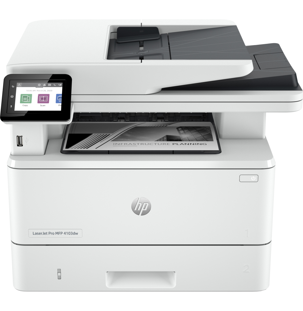 imprimante multifonction laser monochrome hp laserjet pro 4103dw 2z627a