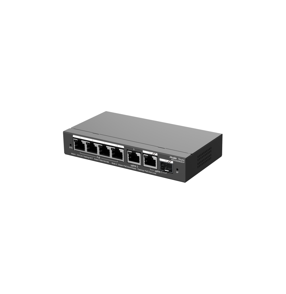 switch administrable reyee rg es206gs p 6 ports 4 poe 54w (1)