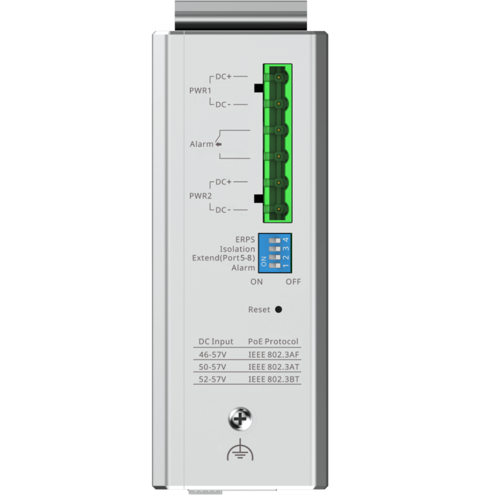 switch industriel l2 gere dans le cloud reyee nis2100 8gt2sfp hp 10 ports 1 port poe 7 ports poe 2 ports uplink sfp (1)