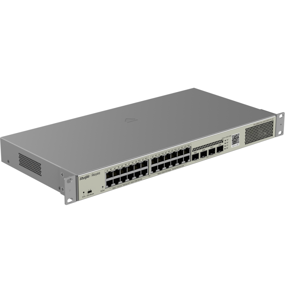 switch l2 administrable reyee nbs3100 24gt4sfp pv2 24 ports poe 4 sfp 370w (3)