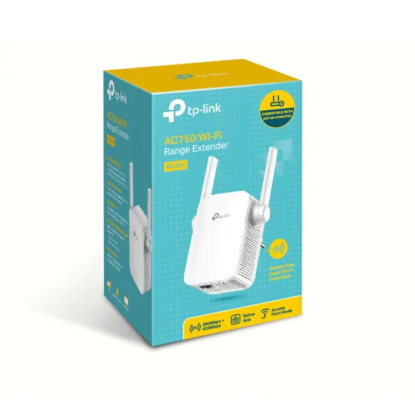 tp link repeteur point dacces wifi 5 bi bande ac750 mbps re205 tp link re205 2
