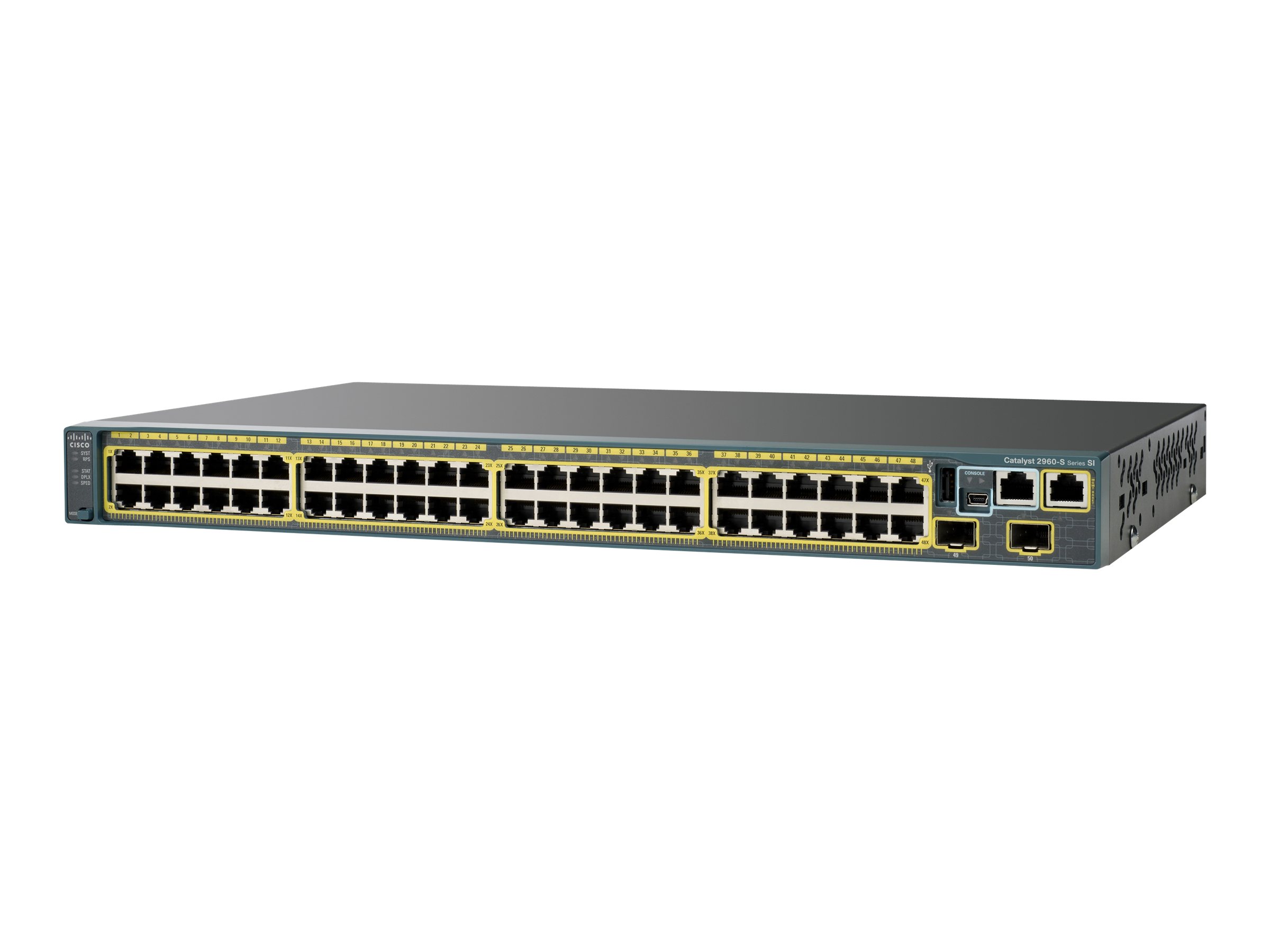 cisco switch catalyst ws c2960s 48ts l 48 x 10 100 1000 ports 4 x sfp lan (2)