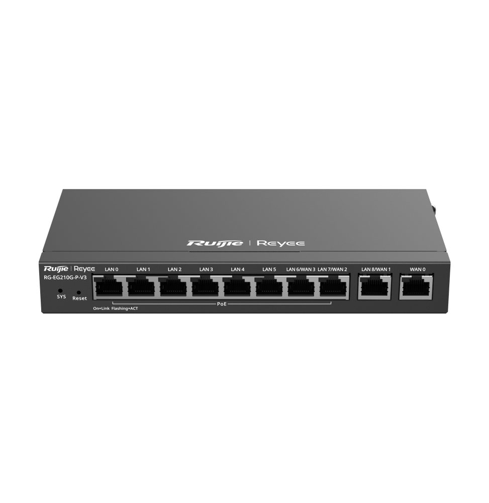 routeur professionnel reyee rg eg210g p v3 10 ports 600mbps