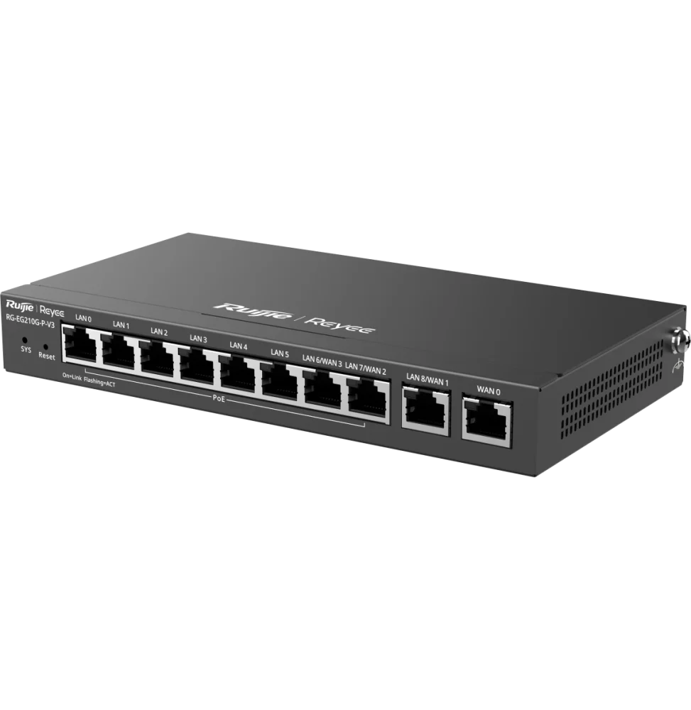 routeur professionnel reyee rg eg210g p v3 10 ports 600mbps