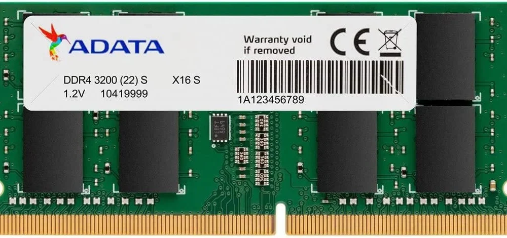 Barrette mémoire ADATA SO DIMM 8GB DDR4 3200 MHz PC Portable (AD4S32008G22 SGN)