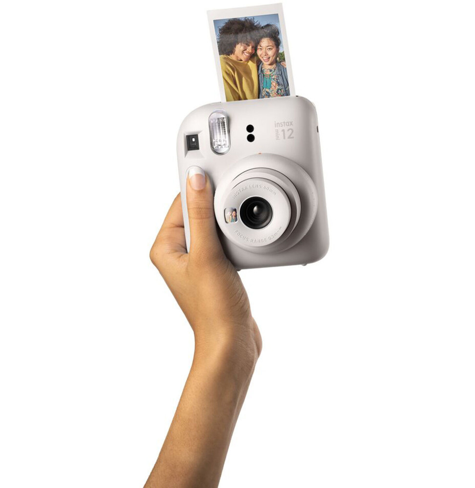 appareil photo instantane fujifilm instax mini 12 blanc