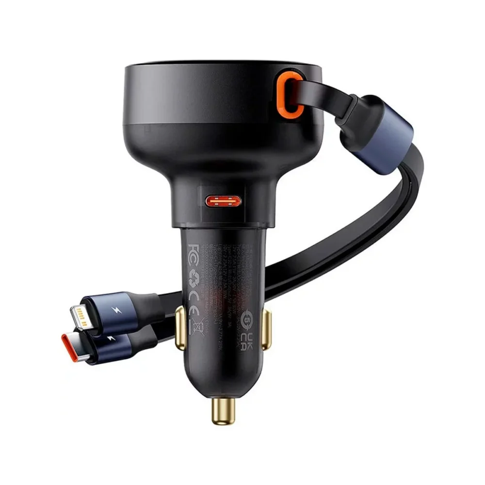 baseus car charger type c port type c lightning retractable cable 60w enjoyment pro series c00057802111 00 (1)