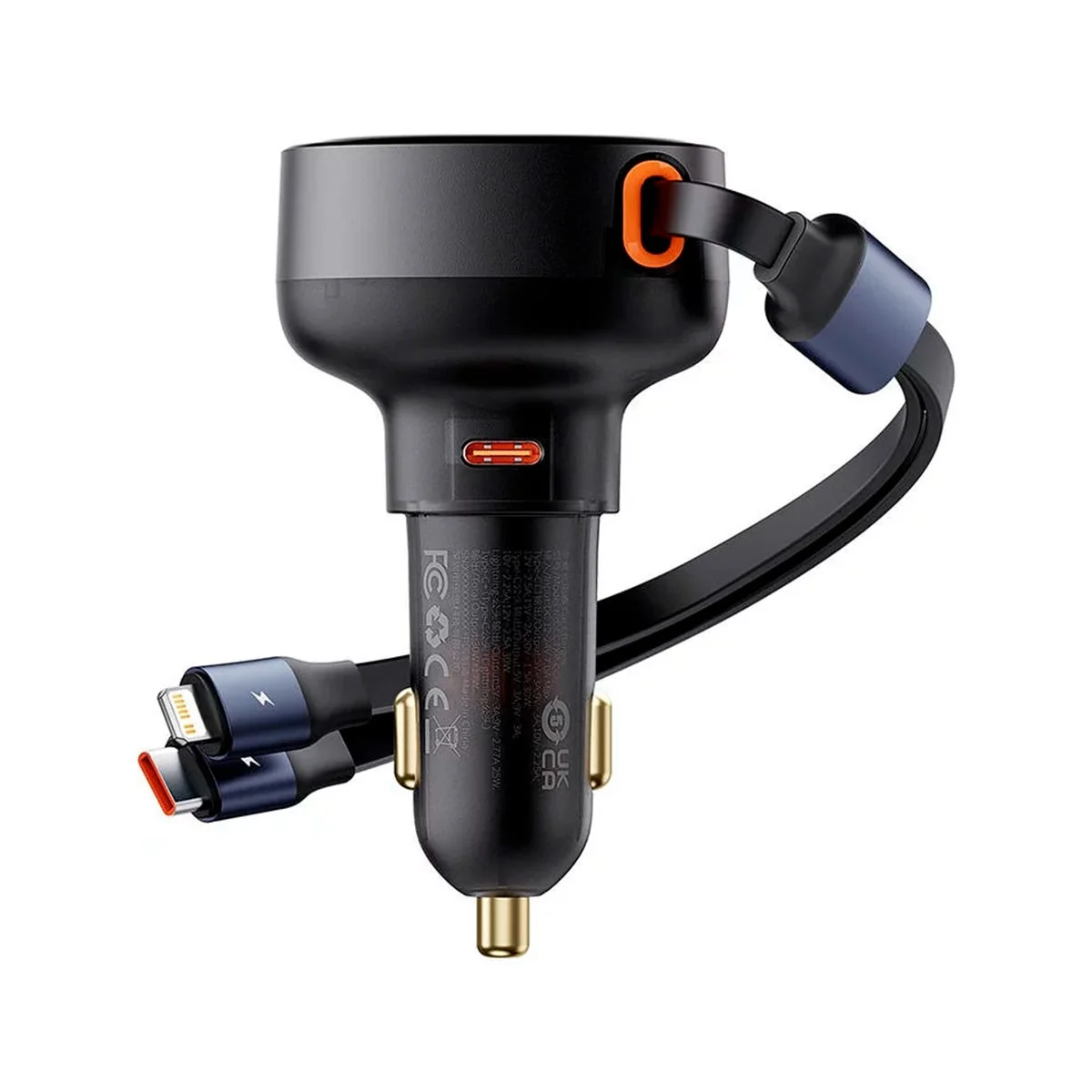 baseus car charger type c port type c lightning retractable cable 60w enjoyment pro series c00057802111 00 (1)
