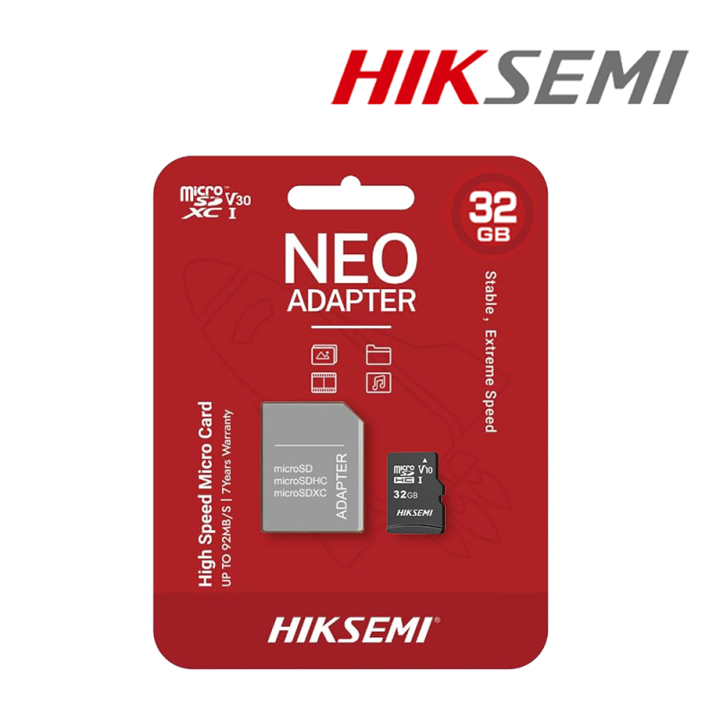 carte memoire hiksemi micro sd 32 go class 10 v10 hsm tf c1 std 32g1