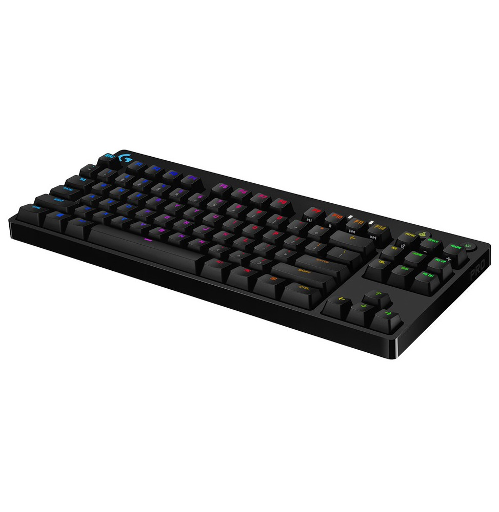 clavier gaming retroeclaire mecanique .logitech g pro noir francais azerty 920 009390