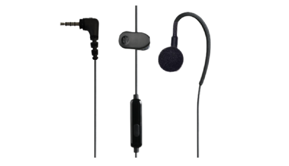 em31 c earset with hytera logo reach